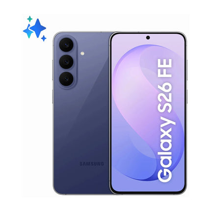 Samsung Galaxy S26 FE Blueberry, priekšpuse un aizmugure