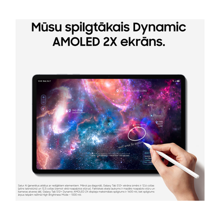 Samsung Galaxy Tab S12+ pelēks, skats 5