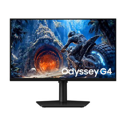 Samsung Odyssey G4 G40H 25" melns, priekšpuse, 2. attēls