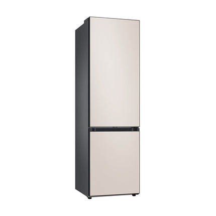 Samsung RB38C7B5D39/EF refrigerator with freezer below, angled from the right side with closed doors