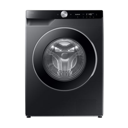 Black washing machine Samsung WW10FG6U94LBU4, front view