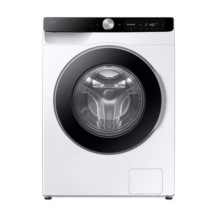 Samsung WW11DG6B85LKU4 washing machine, front view with closed door and display