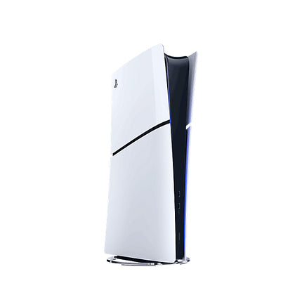 Sony PlayStation 5 Digital Edition melns un balts, slīpi, 3. attēls