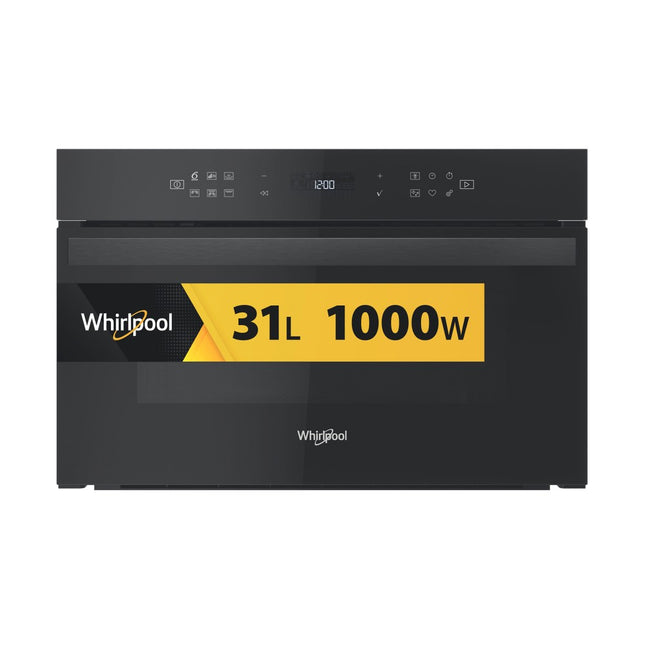 Melna iebūvējamā mikroviļņu krāsns ar grilu Whirlpool AMW 6440 FB
