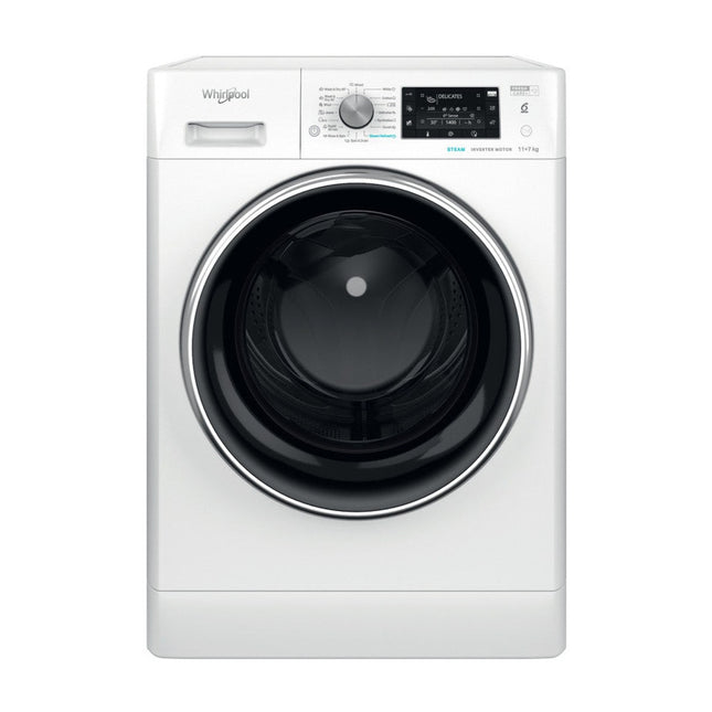 White washer dryer Whirlpool FFWDD 1176258 BCV EE