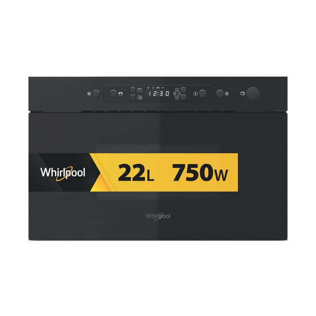 Melna iebūvējamā mikroviļņu krāsns ar grilu Whirlpool MBNA920B