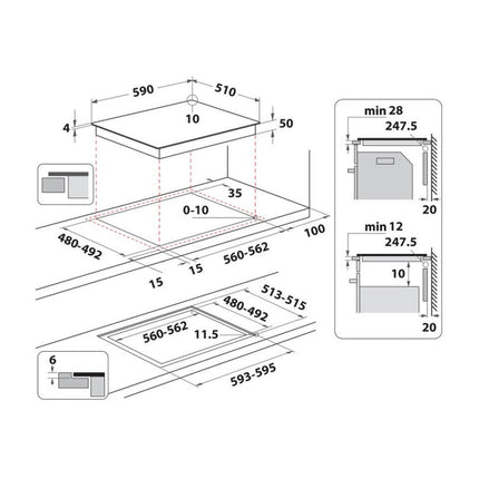 Whirlpool WB S4360 CPNE Iebūvējamā plīts virsma, image 11