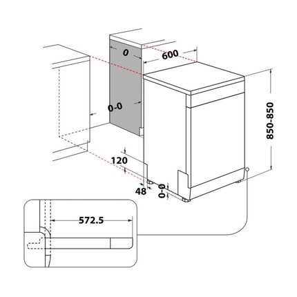 Whirlpool WFO 3T133 P 6.5 X Brīvi stāvoša trauku mazgājamā mašīna, 19. attēls