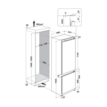 Whirlpool WH SP70 T262 P Iebūvējams ledusskapis, 12. attēls