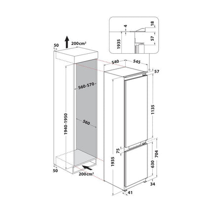 Whirlpool WHC20 T573 P Iebūvējams ledusskapis, image 20