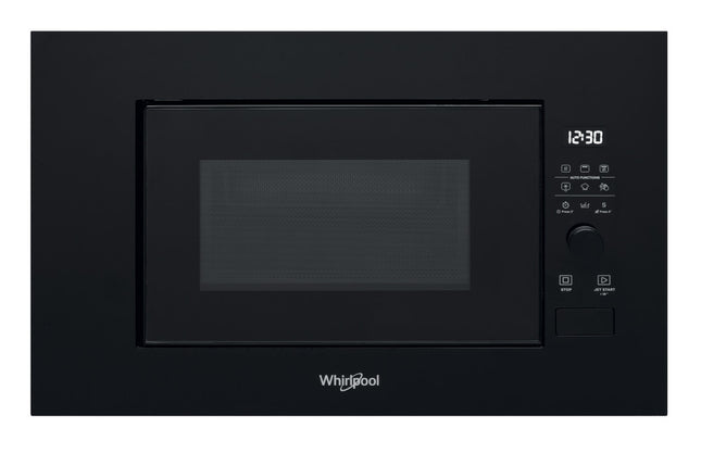 Melna iebūvējamā mikroviļņu krāsns ar grilu Whirlpool WMF200G NB