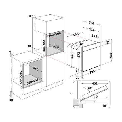 Whirlpool WOI5S8CM1SXA Cepeškrāsns, image 13