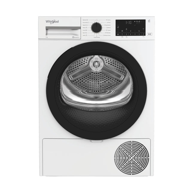 Balts siltumsūkņa veļas žāvētājs Whirlpool WP D9 WBS EE
