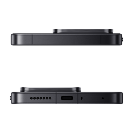 Xiaomi 17T Pro black, top and bottom with USB-C